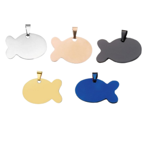 Personalized Pet ID Tag - Fish Design