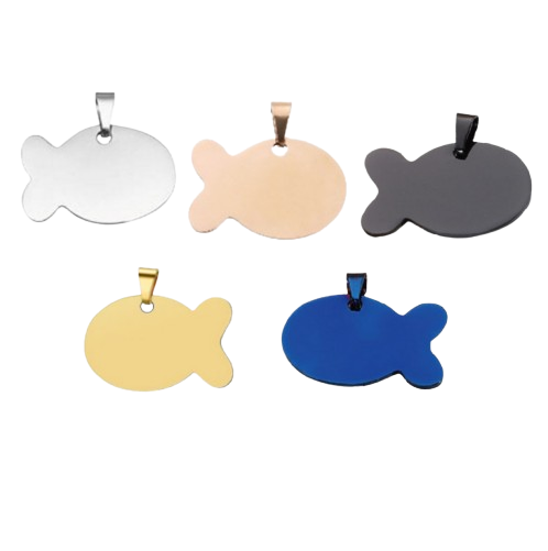 Personalized Pet ID Tag - Fish Design