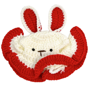 Red-Eared Bunny Crochet Hat