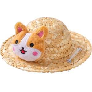 Smiley Doggo Straw Hat