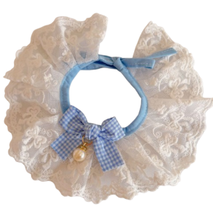 Lace Princess Ruffle with Pearl & Ribbon