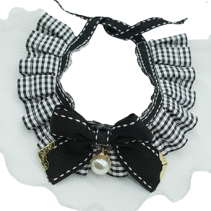 Classic Black Elegance with Pearl & Ribbon