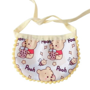 Yellow Pooh Ruffle Bib