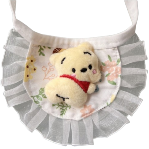 3D Yellow Pooh Ruffle Bib