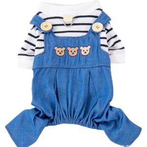 Teddy Trio Soft Denim Jumpsuit