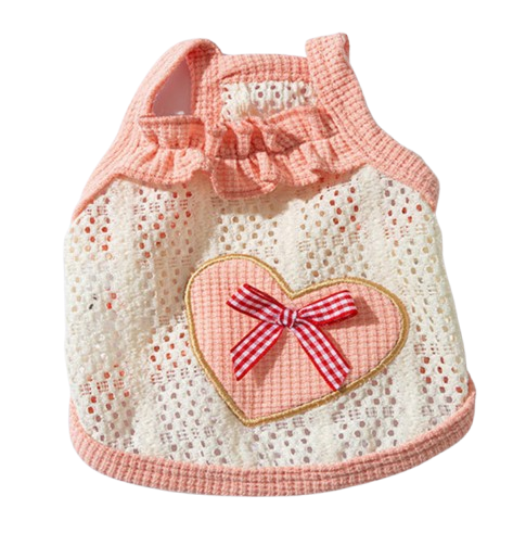 Pink Vintage Heart Knit Top