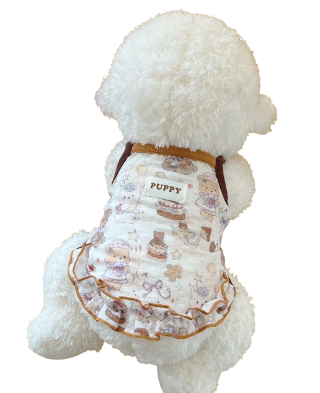 Whimsy Teddy Ruffle Dress