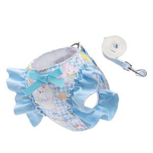 Blue Ribbon Plaid Dress Harness