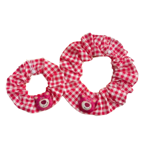 Lotso Red Plaid Elastic Collar Bib