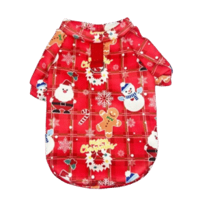 Merry Christmas Red Plaid Sleeve Top