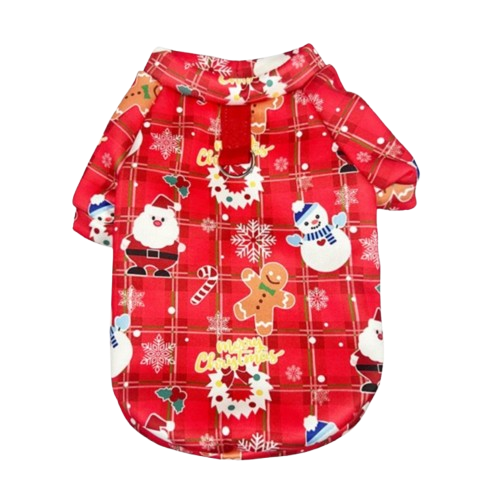 Merry Christmas Red Plaid Sleeve Top