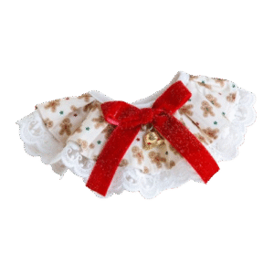 Gingerbread Lace Collar Bib