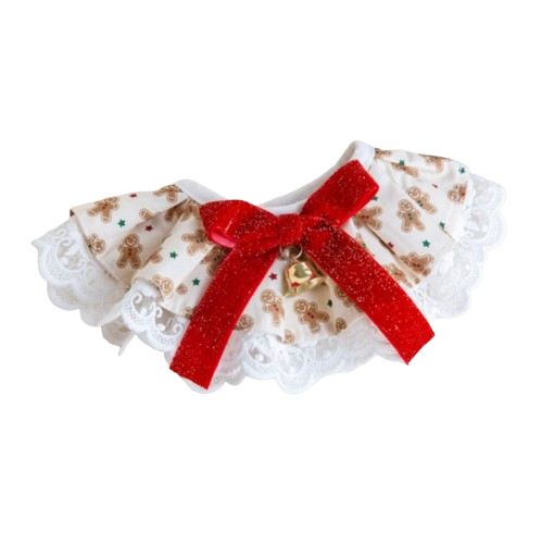 Gingerbread Lace Collar Bib