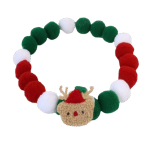 Reindeer Pom Pom Neck Collar