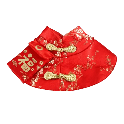Lucky Fu Red Prosperity Bib