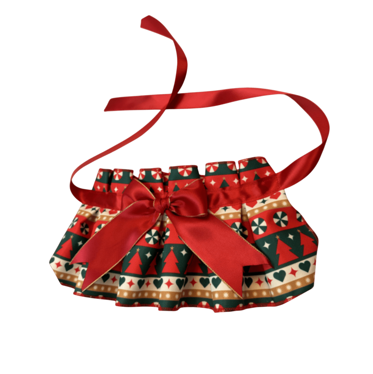 Christmas Tree Ruffle Bib