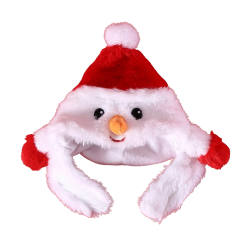 Fluffy Snowman Hat