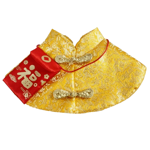 Lucky Fu Gold Prosperity Bib