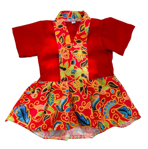 Baju Kebaya Pet Dress - Red