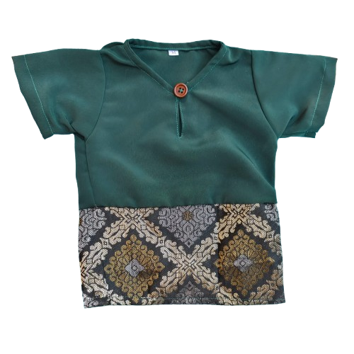 Baju Melayu Pet Top - Green