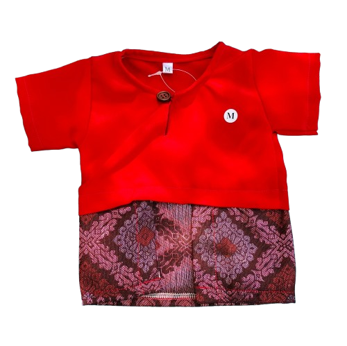 Baju Melayu Pet Top - Red