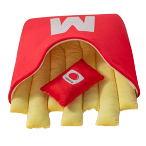 Furry Fries Cozy Pet Bed (with Pillow)