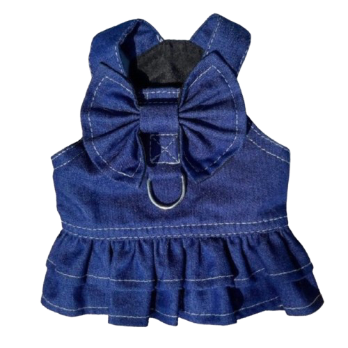 Classic Denim Bow Dress